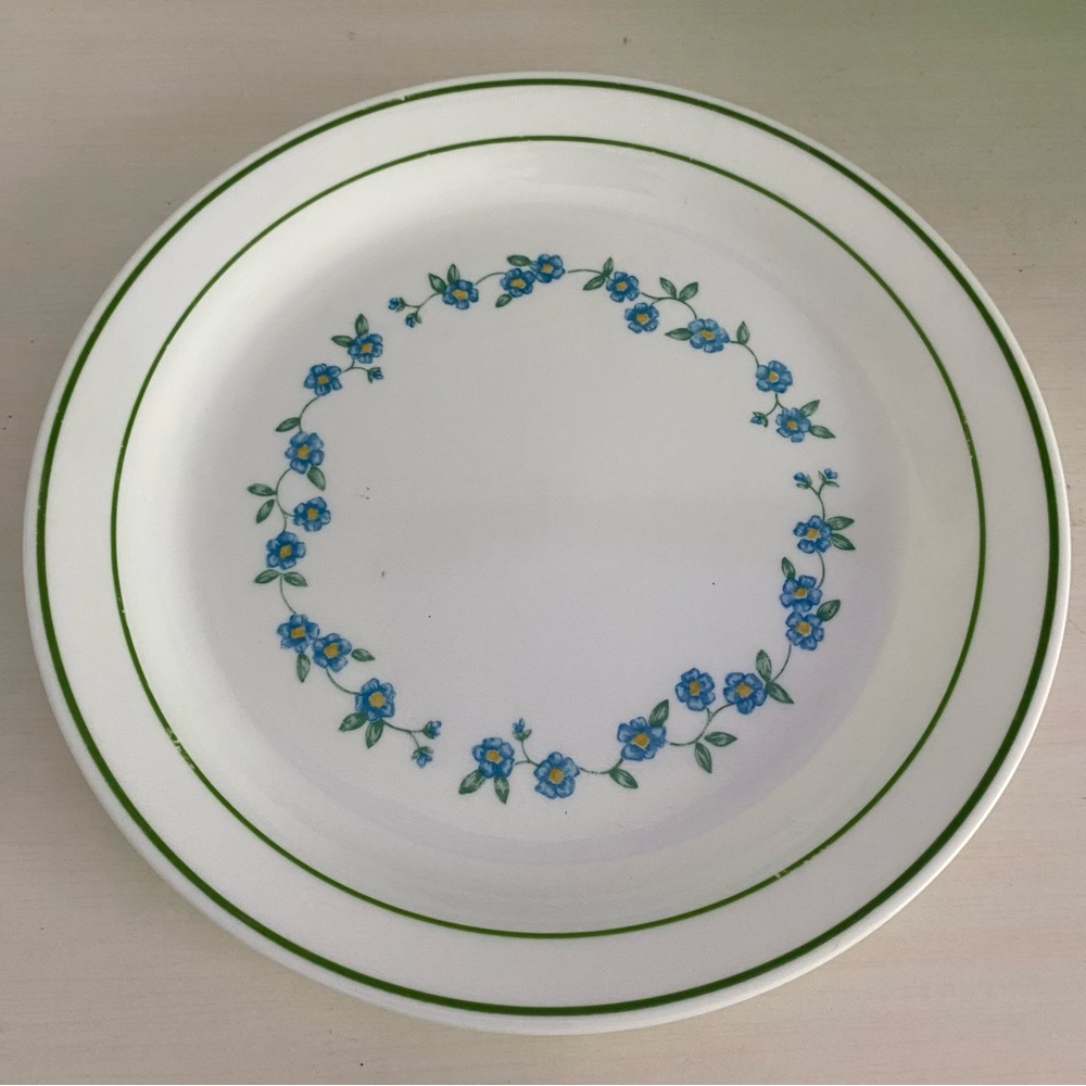 Corelle Forget Me Not Luncheon Plate